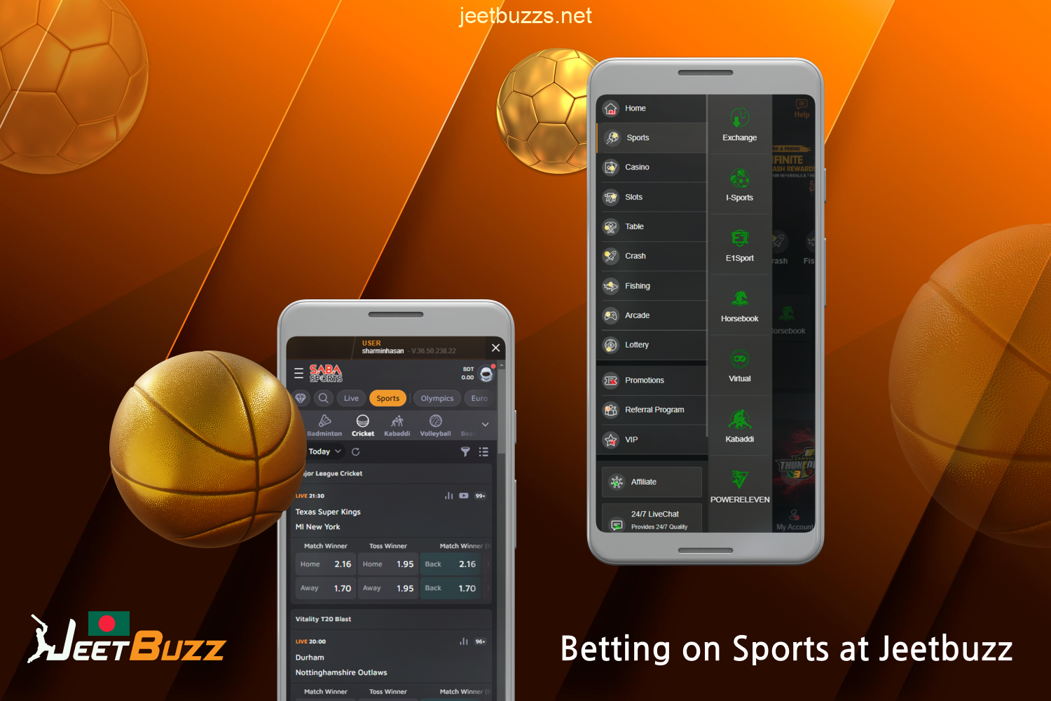 Jeetbuzz Casino offers Bangladeshi players thousands of international and regional matches from over 40 sports