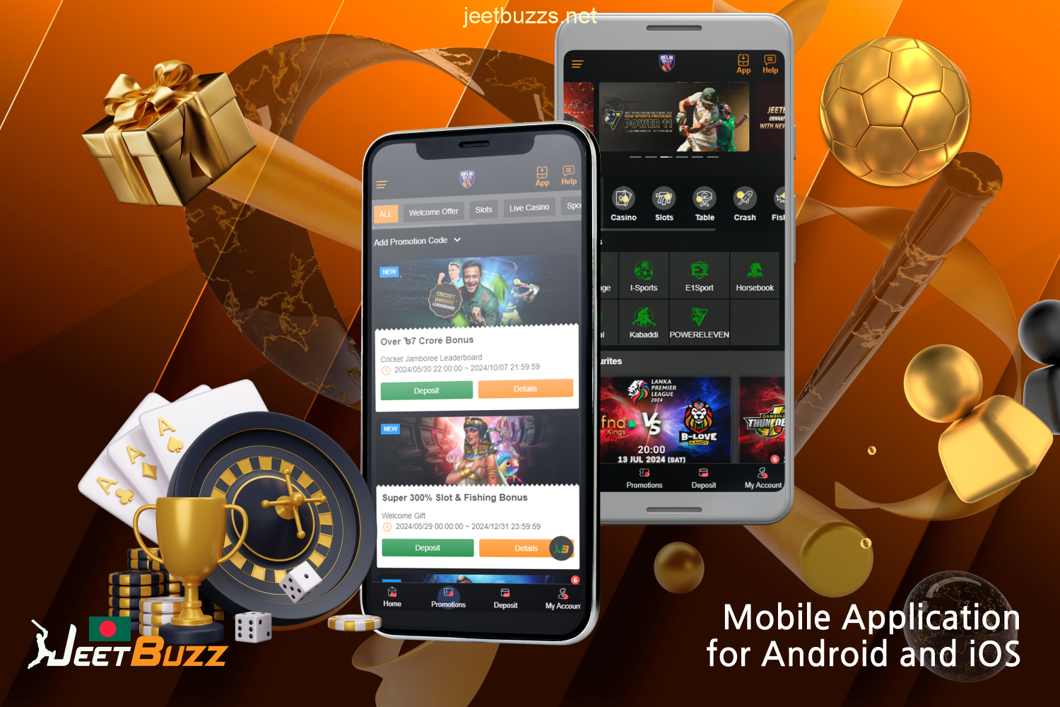 Download the Jeetbuzz mobile app for Android and iOS from the official website completely free of charge