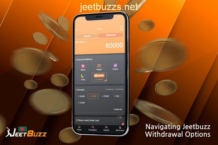 বাংলাদেশ থেকে সহজে প্রত্যাহারের জন্য, Jeetbuzz-এ ফিয়াট এবং ক্রিপ্টোকারেন্সি উভয় প্রকার পেমেন্টের বিকল্প রয়েছে