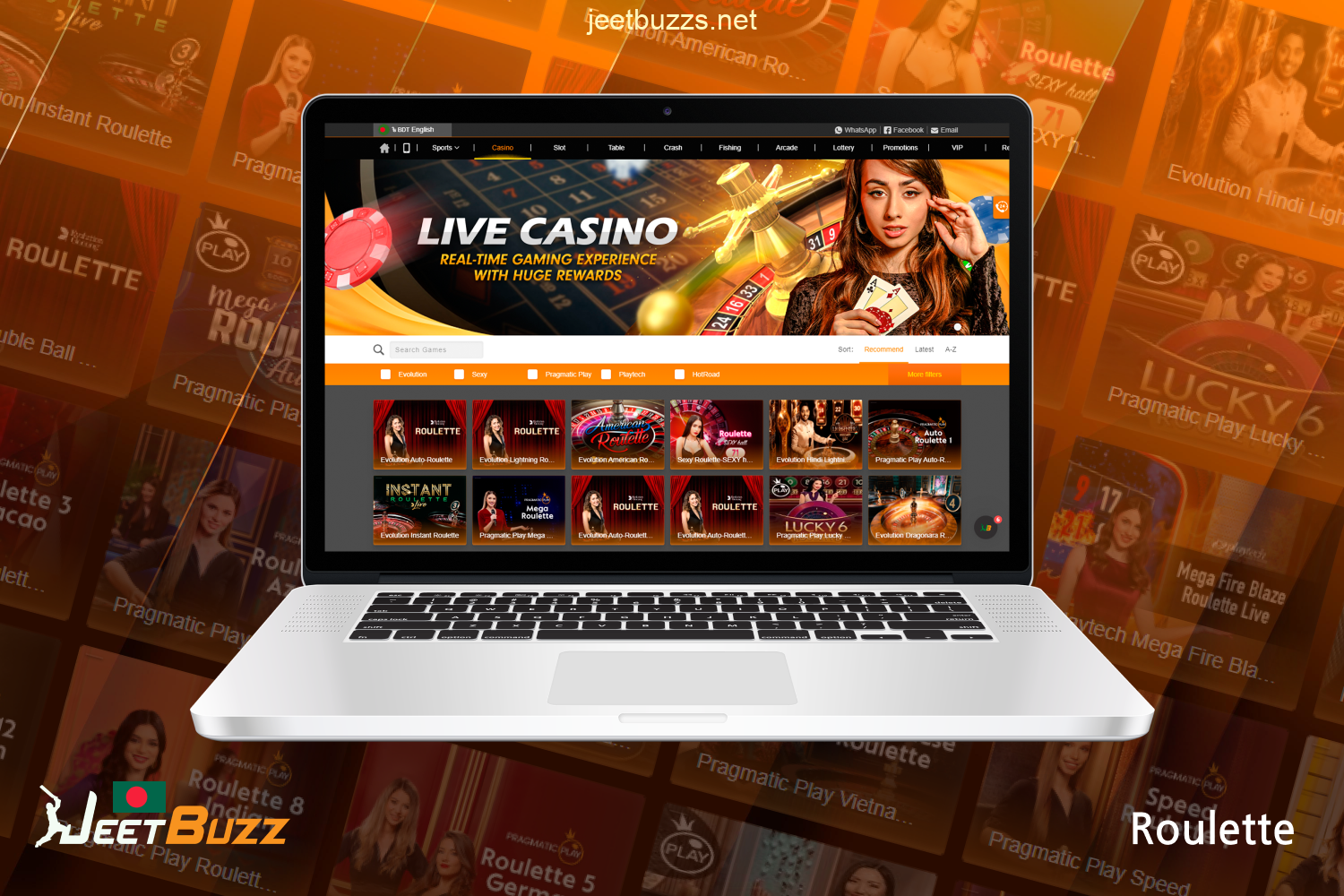 Jeetbuzz live casino offers popular roulette games for Bangladeshi players