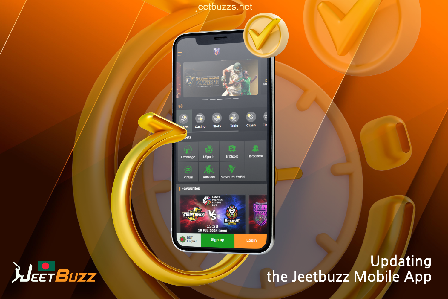 Updating Jeetbuzz mobile app to the latest version realizes new features in functionality and does not take much time